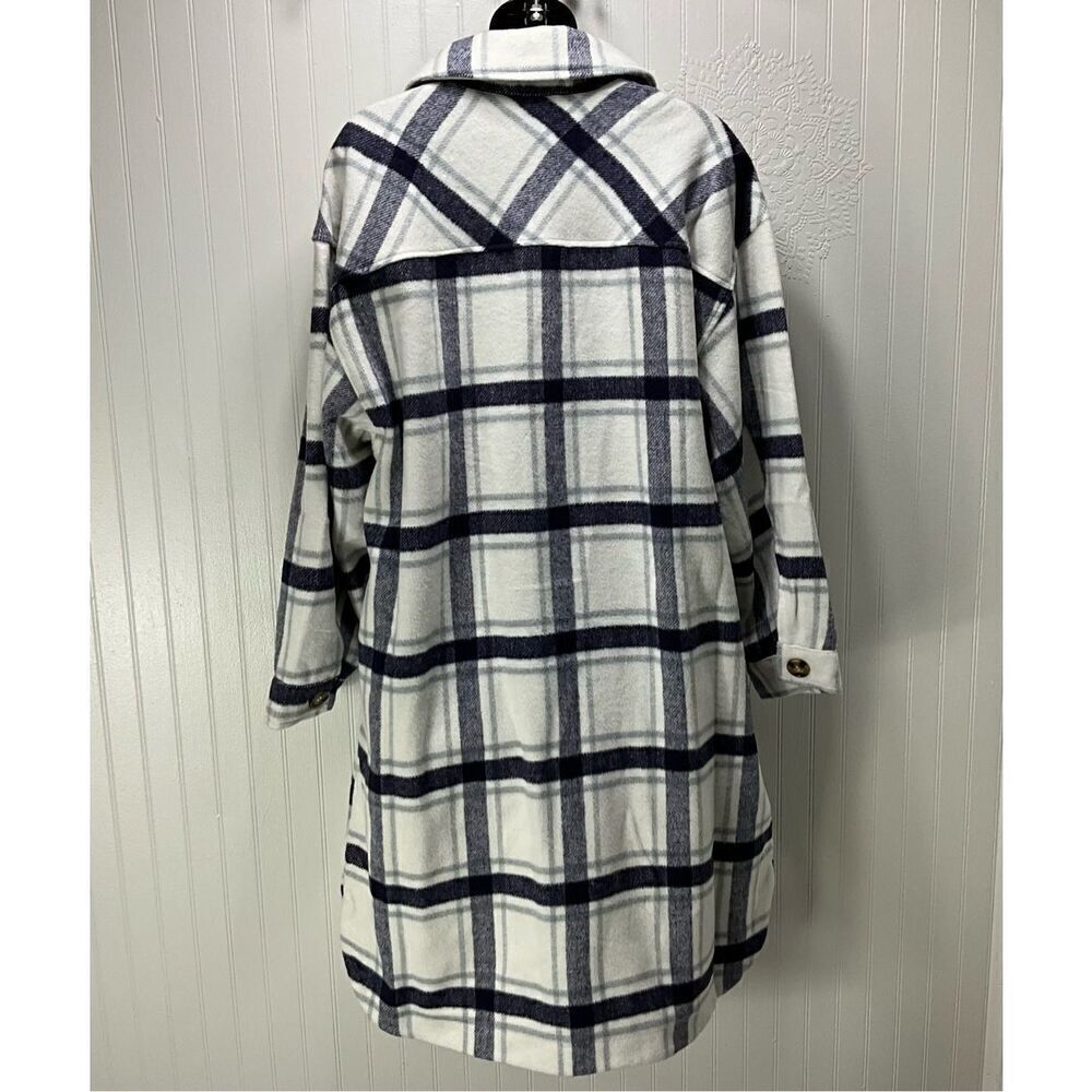 SABRINA LAUREN New York Long Plaid Jacket - Picture 3 of 6